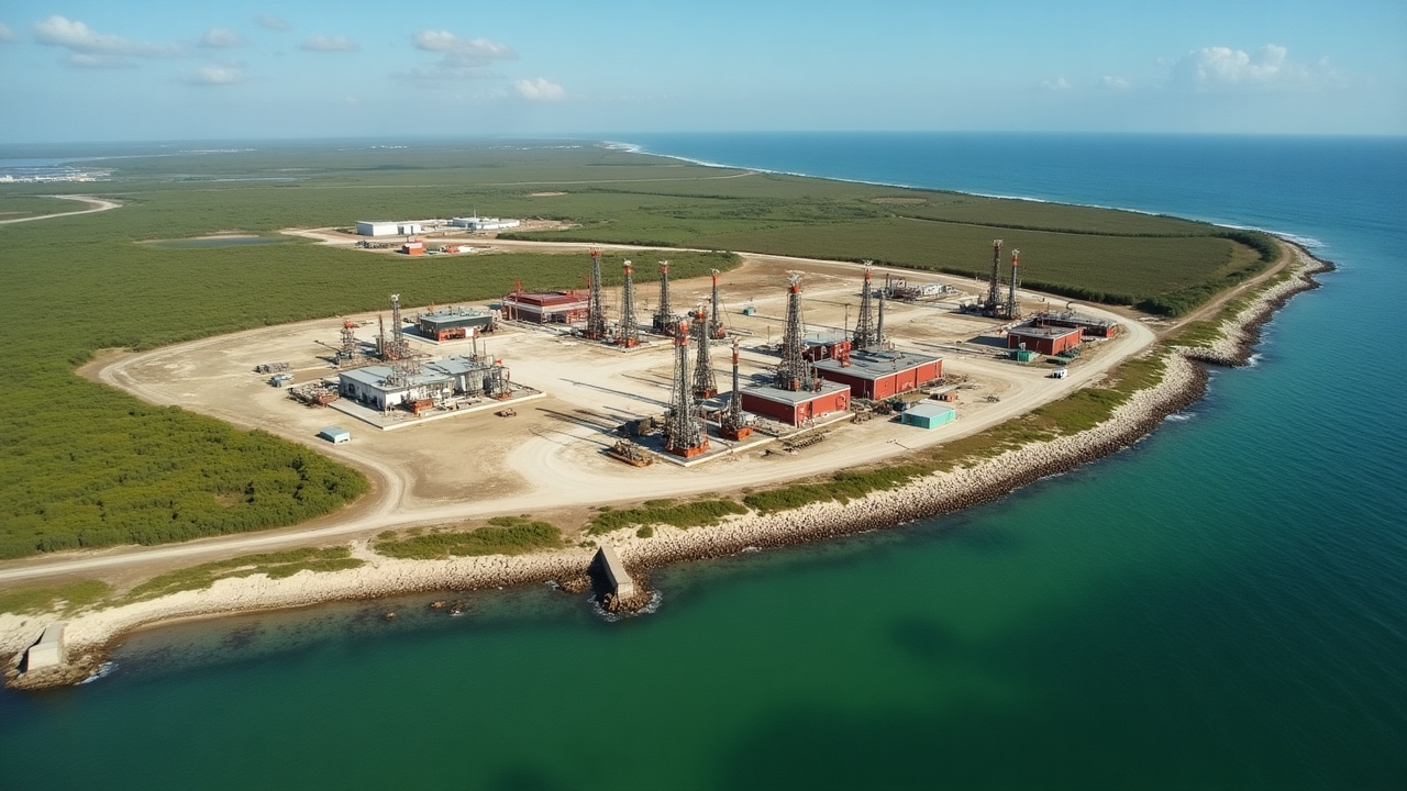 Campos petroleros en la Sonda de Campeche